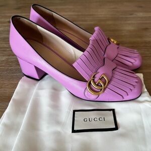 GUCCI Marmont GG pumps size 40